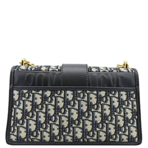 Christian Dior 30 Montaigne Oblique Jacquard Crossbody Clutch Bag Blue