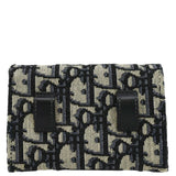 Christian Dior Nano Saddle Oblique Chain Wallet Navy Blue