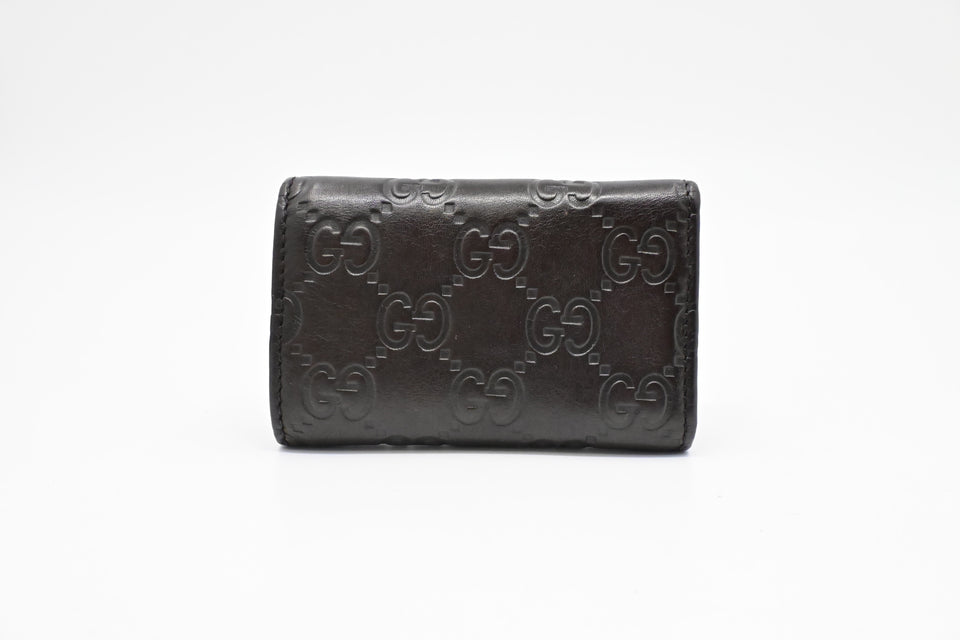 Gucci 6 Key Case in Brown Guccissima Leather