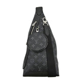 Louis Vuitton Duo Sling Taigarama Backpack Bag Black