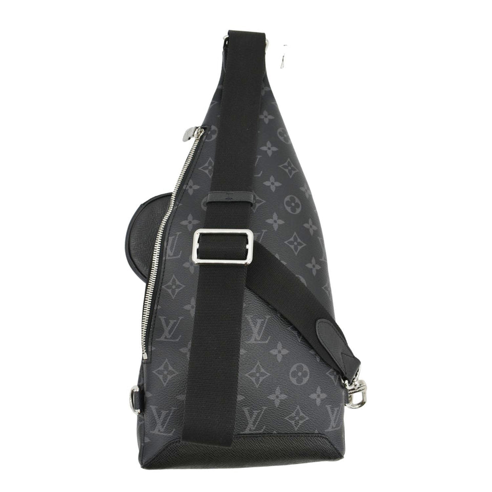 Louis Vuitton Duo Sling Taigarama Backpack Bag Black