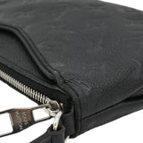 Louis Vuitton Pallas Monogram Empreinte Clutch Crossbody Bag Black