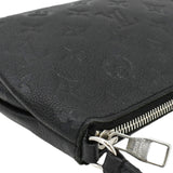 Louis Vuitton Pallas Monogram Empreinte Clutch Crossbody Bag Black