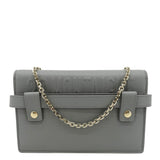 Christian Dior 30 Montaigne 2 in 1 Grained Calfskin Leather Pouch Dark Grey
