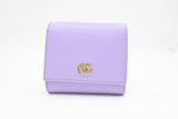 Gucci Double G Medium Wallet in Lilac Leather