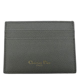 Christian Dior 30 Montaigne Grained Calfskin Leather  Holder Dark Grey