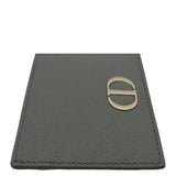 Christian Dior 30 Montaigne Grained Calfskin Leather  Holder Dark Grey