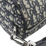 Christian Dior Roller Oblique Canvas Messenger Bag Navy Blue