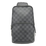 Louis Vuitton Avenue Sling Damier Graphite Backpack Bag Black