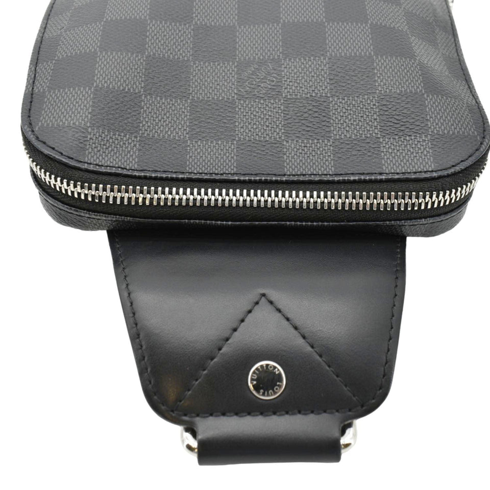 Louis Vuitton Avenue Sling Damier Graphite Backpack Bag Black