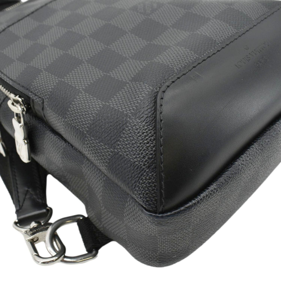 Louis Vuitton Avenue Sling Damier Graphite Backpack Bag Black