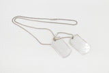 Gucci Dog Tag Necklace in Sterling Silver