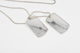 Gucci Dog Tag Necklace in Sterling Silver