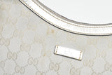 Gucci Crossbody Hobo Bag in Silver GG Canvas