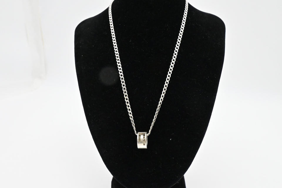Gucci G-Ring Necklace in Sterling Silver
