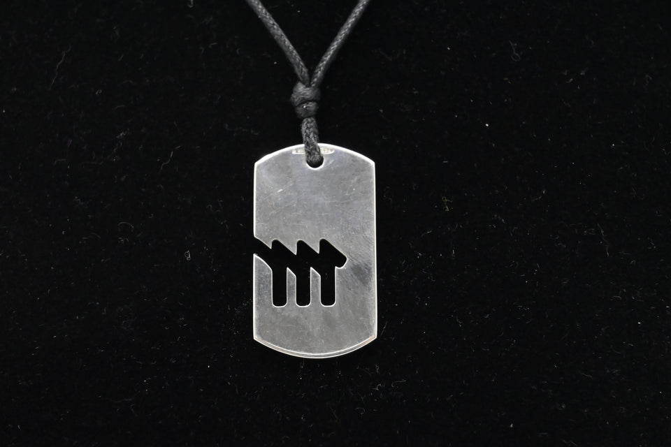 Gucci Virgo Dog Tag Necklace in Sterling Silver