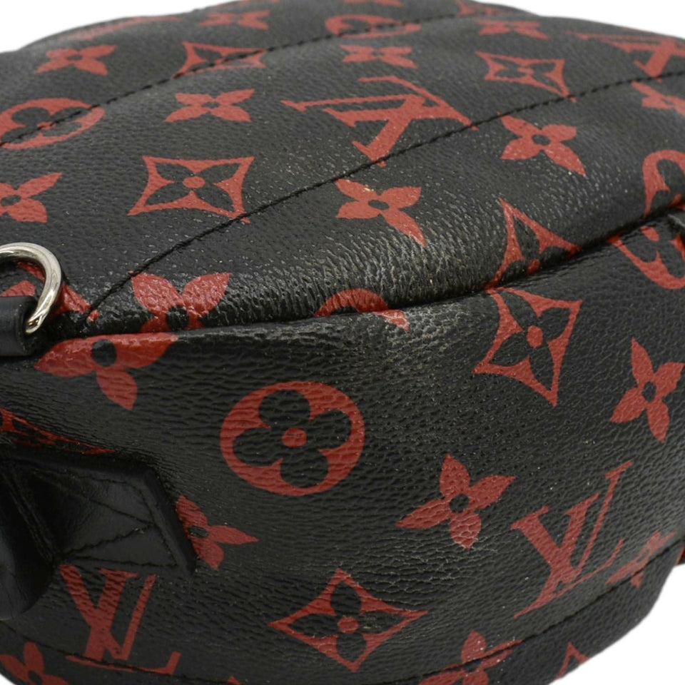 Louis Vuitton Palm Springs Infrarouge Mini Monogram Canvas Backpack Bag Black
