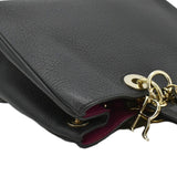 Christian Dior Diorissimo Leather Tote Shoulder  Bag Black
