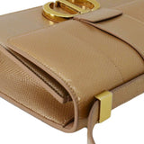 Christian Dior 30 Montaigne Flap Leather Crossbody Bag Brown