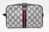 Gucci Small Crossbody in Blue GG Supreme Canvas