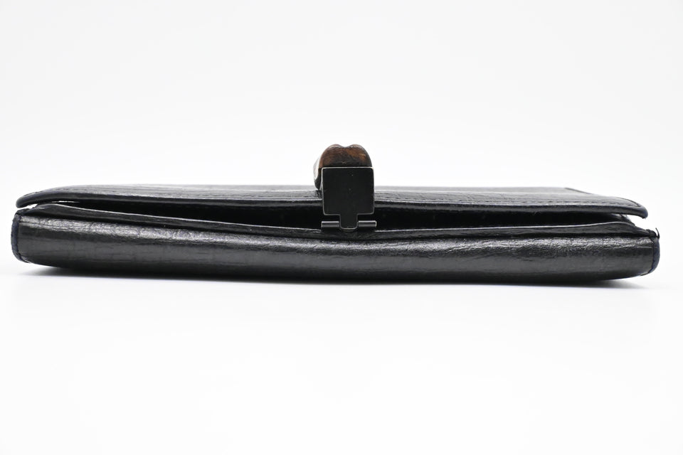Gucci Long Wallet in Black Leather