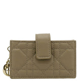 Christian Dior 5 Gusset Leather  Holder Beige