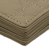 Christian Dior 5 Gusset Leather  Holder Beige