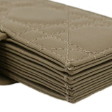 Christian Dior 5 Gusset Leather  Holder Beige