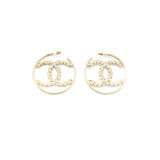 Chanel CC Hoop Earrings