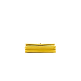 Chanel Seasonal Wallet On Chain Yellow