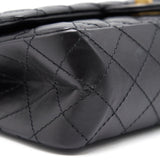Chanel 2.55 Handbag Aged Calfskin Black