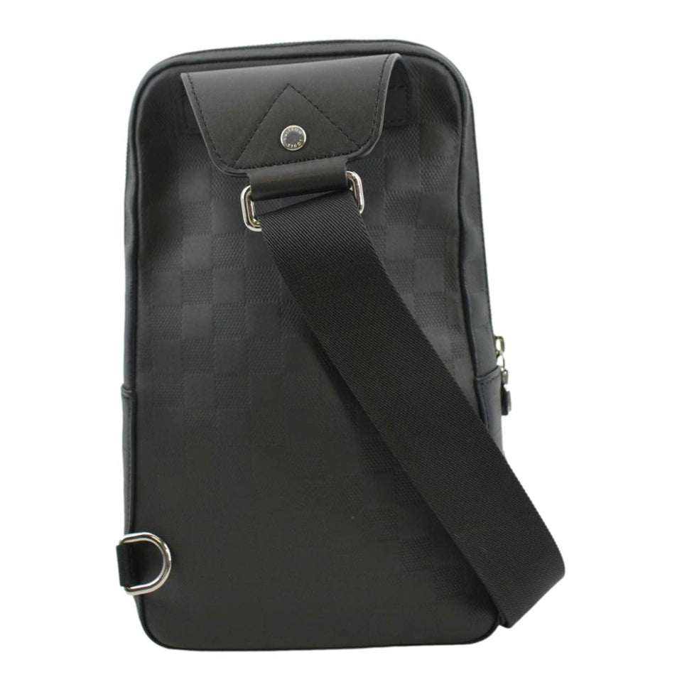 Louis Vuitton Avenue Sling Damier Infini Backpack Bag Black