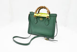Gucci Medium Diana Tote in Green Leather
