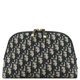 Christian Dior 30 Montaigne Aphrodite Oblique Jacquard Pouch Navy Blue