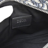 Christian Dior Saddle Oblique Jacquard Belt Crossbody Bag Navy Blue