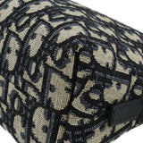 Christian Dior 30 Montaigne Aphrodite Oblique Jacquard Pouch Navy Blue