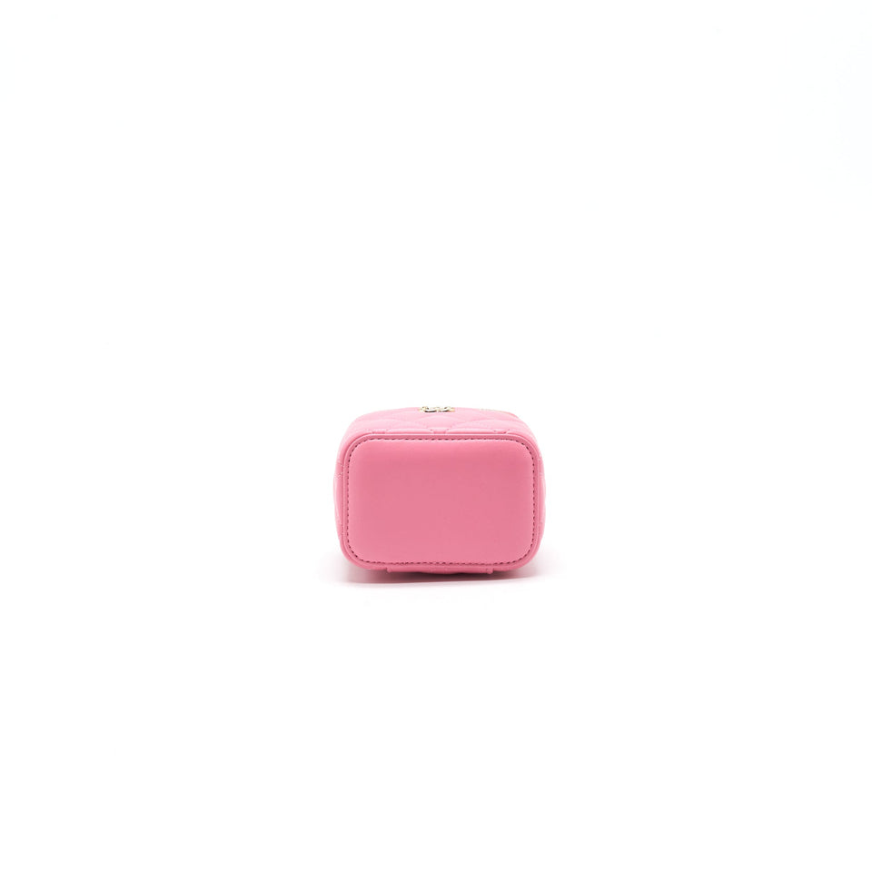 Chanel Small Vanity with Chain Pink