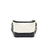 Chanel Small Gabrielle Hobo Bag White/ Black