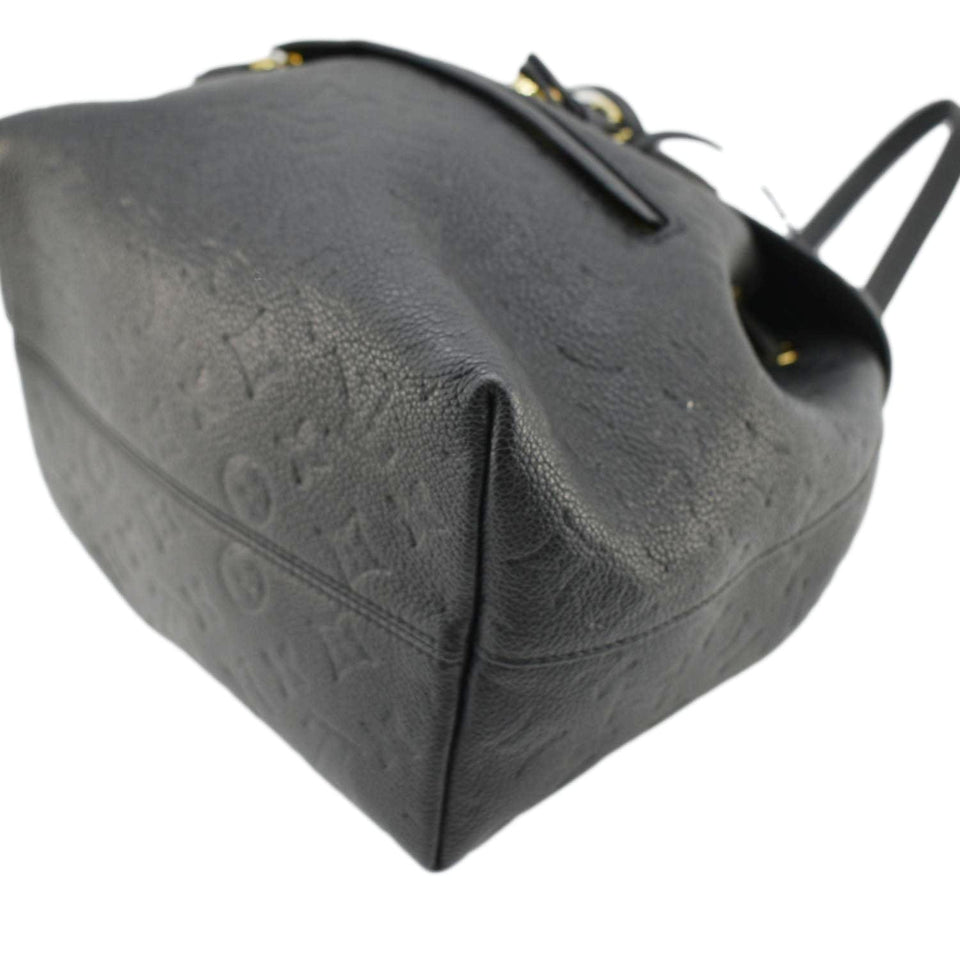 Louis Vuitton Montsouris Monogram Empreinte Leather Backpack Bag Black