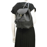 Louis Vuitton Montsouris Monogram Empreinte Leather Backpack Bag Black