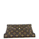 Louis Vuitton Kirigami Pochette Large Monogram Canvas Clutch Rose Ballerine