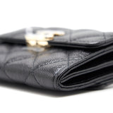 Chanel Caviar Small Flap Wallet With Chain