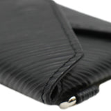 Louis Vuitton Kirigami Necklace Epi Leather Clutch Black