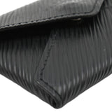 Louis Vuitton Kirigami Necklace Epi Leather Clutch Black