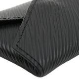Louis Vuitton Kirigami Necklace Epi Leather Clutch Black
