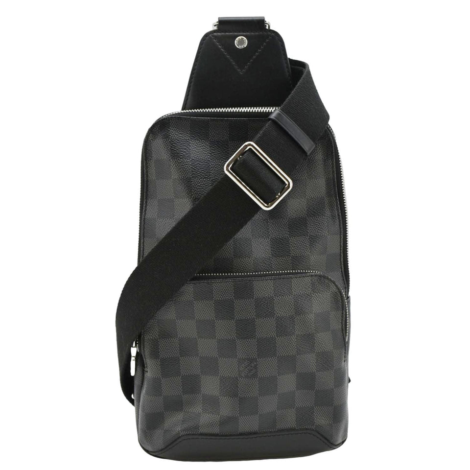 Louis Vuitton Avenue Sling Damier Graphite Backpack Bag Black