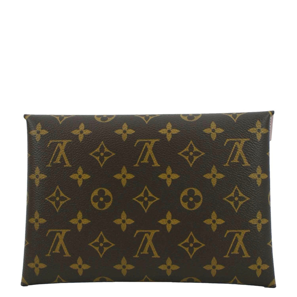 Louis Vuitton Kirigami Pochette Large Monogram Canvas Clutch Brown