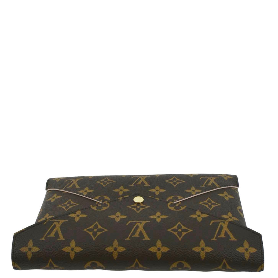 Louis Vuitton Kirigami Pochette Large Monogram Canvas Clutch Brown