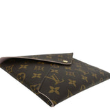 Louis Vuitton Kirigami Pochette Large Monogram Canvas Clutch Brown