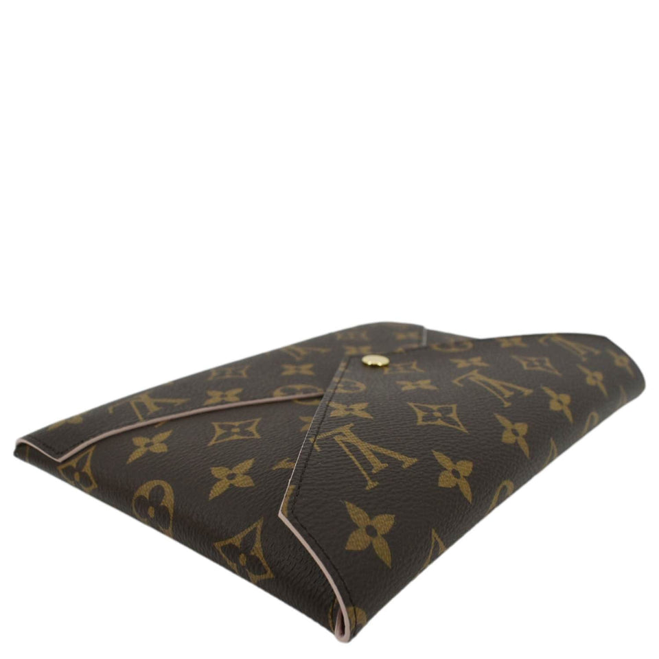 Louis Vuitton Kirigami Pochette Large Monogram Canvas Clutch Brown
